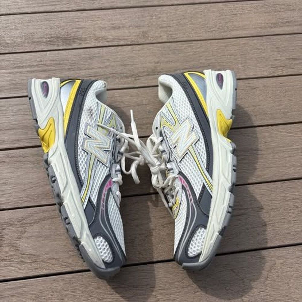 New Balance 740 White Grey Yellow Mens 8.5 Womens 10 U7404II